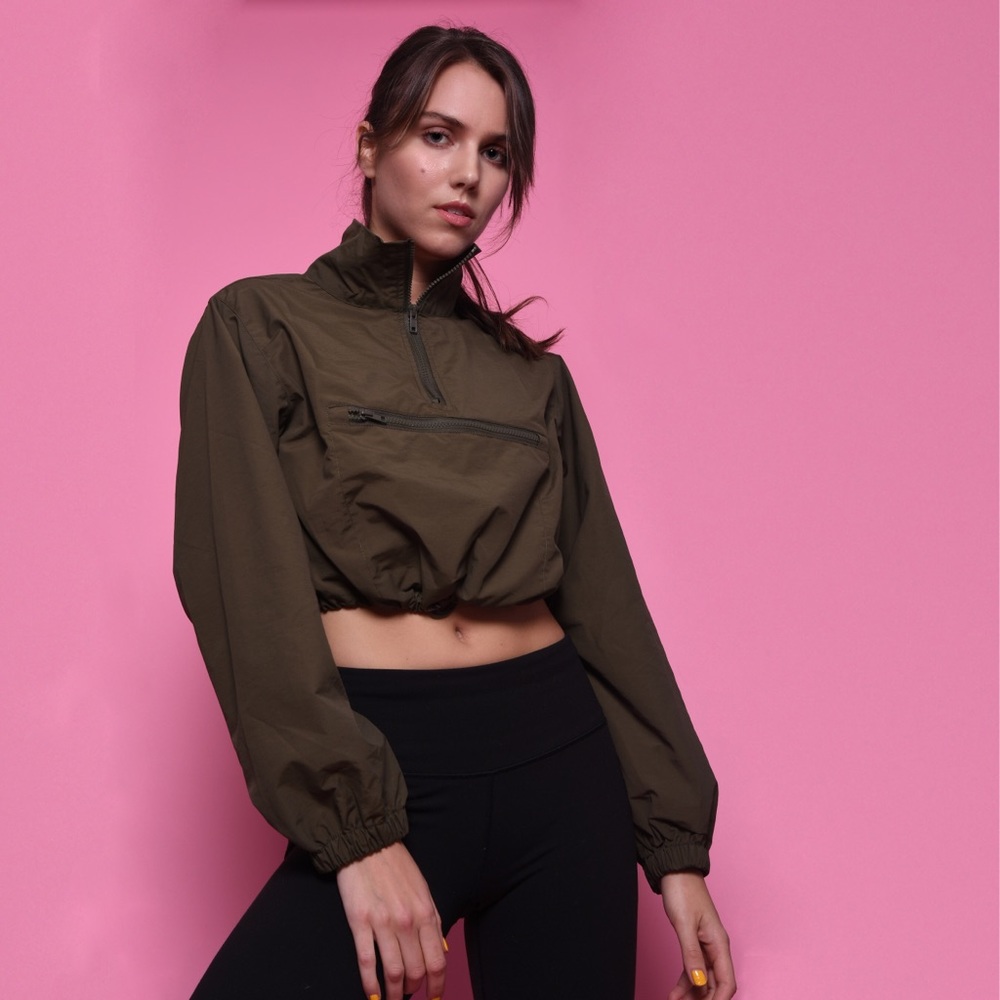 Cropped hiking jacket